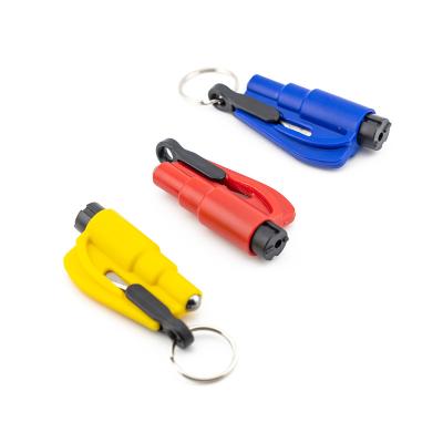 China High Quality Multifunctional Mini First Aid Escape Keychain Window Breaker Car Safety Hammer for sale