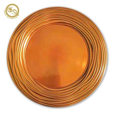 China 2021 New Design Wholesale Gold Disposable Round Plastic Loader Plates Sustainable Plastic Plate Making Machine Price for sale