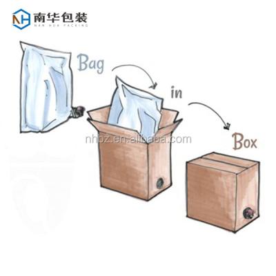 China Barrier 3L Olive Oil Bag In Box Packing , Plastic Bags for sale