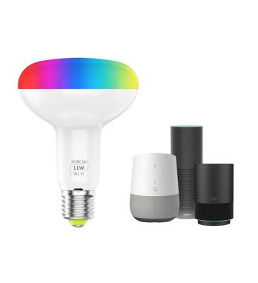 China WiFi Mushroom 11W Smart Home Lighting Alexa BT App 2.4G indoor wifi zigbee smart led light bulb for sale