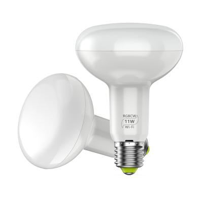 China 2700-6500K 11W RGBCW smart led mushroom bulb BT alexa 2.4G app wifi zigbee indoor dimmable remote control bulb for sale