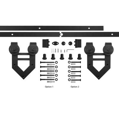 China Wholesale Cheap Home Use Fire Protection Decorating Sliding Barn Doors TV Stand Hardware Kits for sale