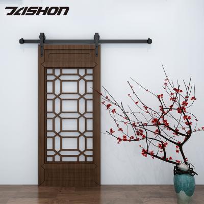 China Fire Protection Modern Simple Style 12FT Sliding Barn Door Rail Hanging Hardware for sale