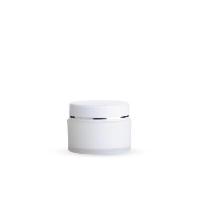 China Silkscreen 15ml Mini Sample Boby Butter Container Skin Care Cosmetic Hot Plastic Jar For Skin Care for sale