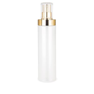 China 180ml Cosmetic PP PET Cosmetic Plastic Lotion Bottle With Gold Lotion Pump For Skin Care for sale