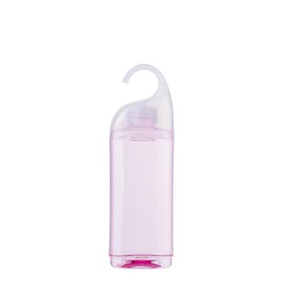 China Travel Cosmetic Portable Hook Shampoo Bottle With Hook Cap Lotion 240ml Silicone Plastic Bottle for sale