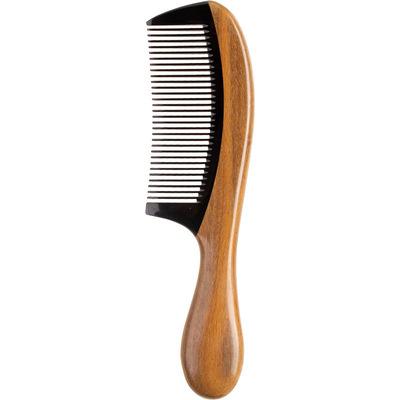 China Comfortable Hot Selling Wooden Wide Tooth Hair Comb Comb For Curly Hair Detangling Sandalwood Comb for sale