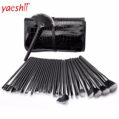 China Angular Blush Yaeshii 32pcs Synthetic Hair Makeup Brush Private Label Make Up Brushes Wholesale Makeup Brush Set for sale