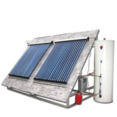 China Hotel Split Solar Heat Pipe Water Heater With Solar Vacuum Tube Collector for sale