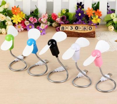 China Hot Selling Plastic Mute Soft Leaves Small Fan Can Fold USB Fan For Computer Laptop for sale