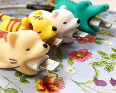 China Plastic Animal Shape Data Line Organizer Bite You Cable Winder for sale