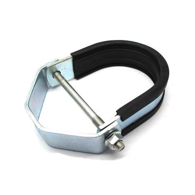 China Connection Customized Hardware Supplies Clamps Civic Heavy Duty 304 Stainless Steel Pipe Clamp Clevis Hanger Clip Clamp for sale