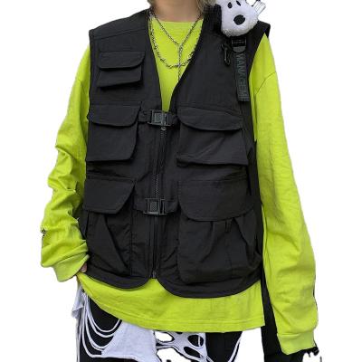 China New CIA Pocket QUICK DRY Mens Vest Sleeveless Vest Coat Korean Couples Workwear Plus Size Jackets for sale