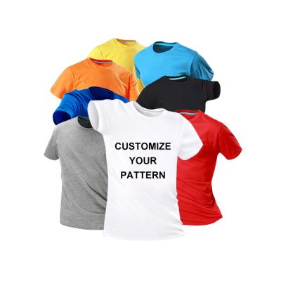 China Anti-Wrinkle NO MOQ Wholesale Custom Design 100% Cotton Men's O-Neck T-Shirt Printing Logo Pattern Men's Printed Plain Short Sleeve T-Shirt for sale