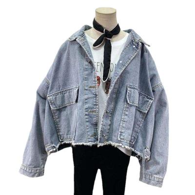 China 2021 viable new loose short fur-trimmed jacket with big pockets for sale