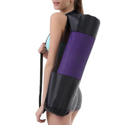 China Portable Oxford Cloth Yoga Fitness Equipment , 65cm Length Shoulder Yoga Mat Bag for sale