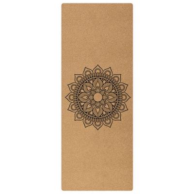 China Kundenspezifischer Beleg-beständige Yoga-Matte des Naturkautschuk-Cork Non Slip Yoga Mat zu verkaufen