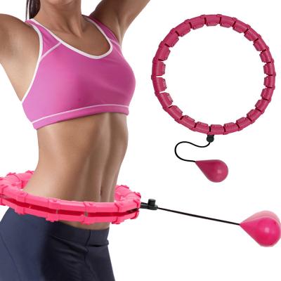 China ABS Rosa Hula-Band-Ring For Adults Weighted Digital-Sport-Yoga-Eignungs-Ring zu verkaufen