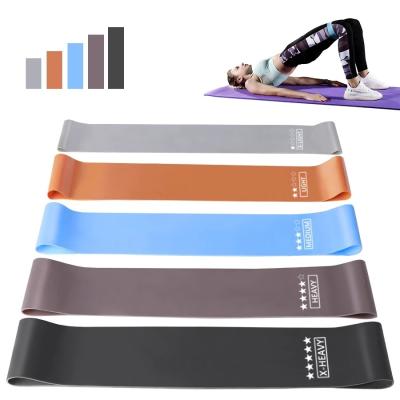 China Natural Latex Gym Exercise Strength Elastic 60cm Resistance  Bands For Fitness Yoga Crossfit Training for sale