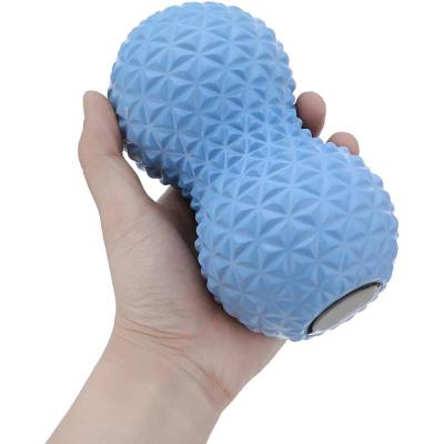 China Custom Handheld Rubber Peanut Ball Massage Roller For Muscle Relief for sale