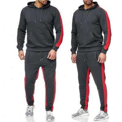 China Breathable DBL Fleece OEM Service Logo Fashion Custom Sweatsuits Wintrt Thick Fleece Hoodie Jogger Set Men 2 Piece Sweatsuit Sets for sale