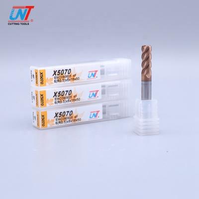 China Endmill Slitter UNT X5070 AITISIN Liner End Mill Solid Carbide Cutting Tool 12mm for Profile Milling for sale