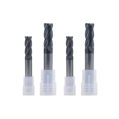 China Popular Carbide CNC Uneven Stainless Steel Cutter UNT 4 Spline 12mm Helix End Mill For CNC Lathe Milling Cutter for sale