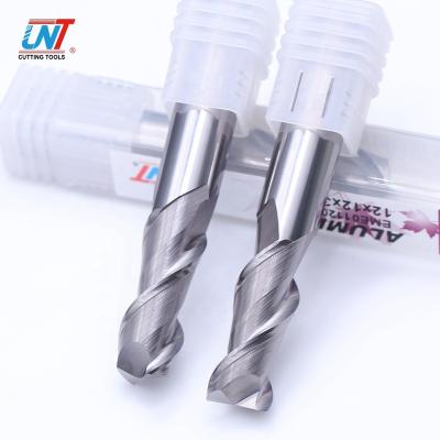 China Slitter UNT Carbide Polished EndMill 2 Flute Square End Mill Cutters For Aluminum for sale