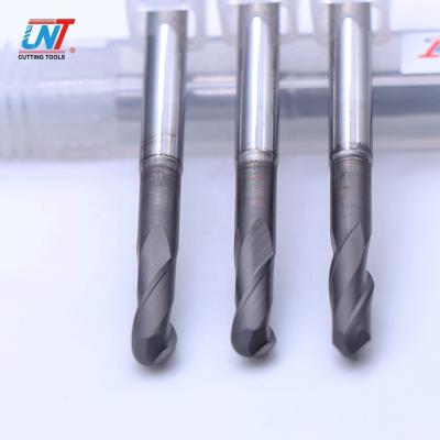 China Cutting Machine UNT High Performance 2 Flutes Carbide Ball Nose End Mill CNC Router Bit Radius 2.0mm Milling Cutter for sale