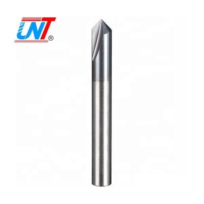 China 90 degree carbide chamfer carbide endmill UNT 4 flute for CNC cutting and chamfering for sale