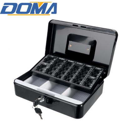 China Good Quality Cold Rolled Metal Steel Portable Cash Safe Box With Euro Coin Tray for sale