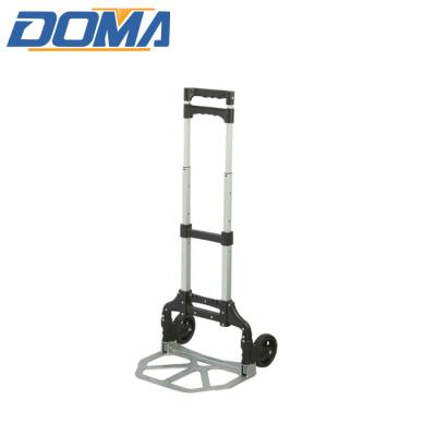 China Lightweight Hot Selling Foldable Hand Truck With Two Wheel Metal Folding Aluminum Cart for sale