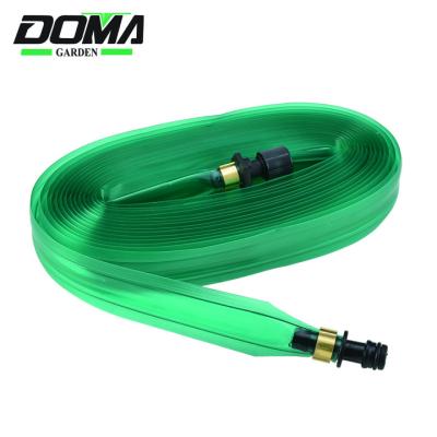 China DOMA Sales Irrigation Adjustable Hot Drip Soaker Flat Garden Hose, Sprinkler Hose With Connector DM-1008 for sale