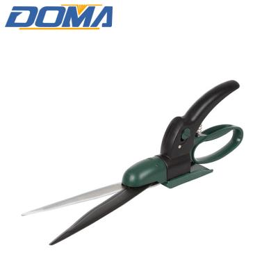 China 360 Degree Carbon Steel Swivel Grass Shears Mid Garden Scissors Anti-Slip Handle for sale