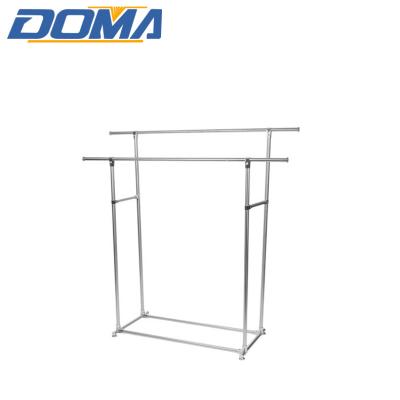 China Double Rail Folding Heavy Duty Clothing Garment Rack for sale