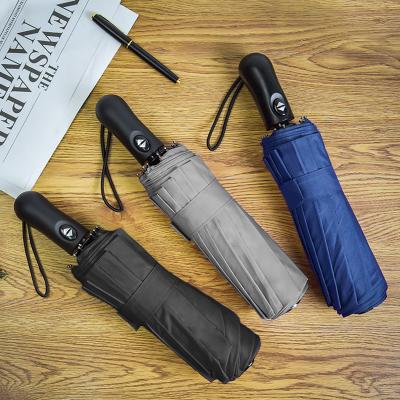 China Minimalist Amazon Cheap Price 12k Windproof Safety 3 Fold Automatic Umbrella For Adult for sale