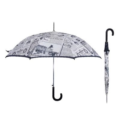 China Classic Style Customized 46 Inch Automatic Open Promotional Cheap Full Design Umbrella Upright One Piece Printing for sale