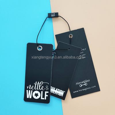 China Custom Wholesale Recyled Clothing Brand Hang Tags For Clothing Custom Apparel Tags for sale