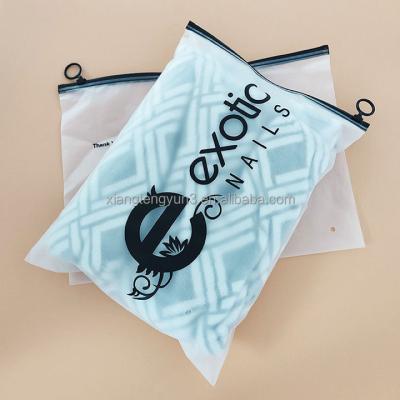 China Customized Printed Packaging PVC PE Bag Moisture Proof T-shirt Clothes Packaging Plastic Zipper Garment Zipper Bag Slider for sale