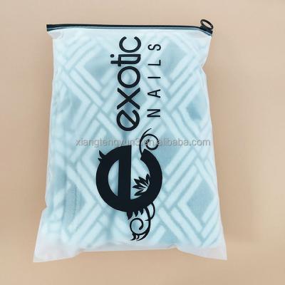 China PVC Frosted PP Zipper Bags Moisture Proof Ziplock Bags Shipping Bags For Clothing for sale