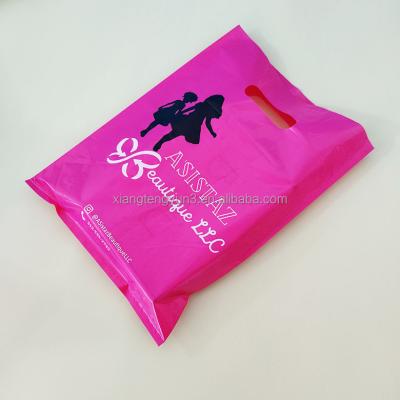 China A3 Recyclable Packaging Factory Heavy Duty Custom Plastic Baby Shoes Die Cut Bags for sale