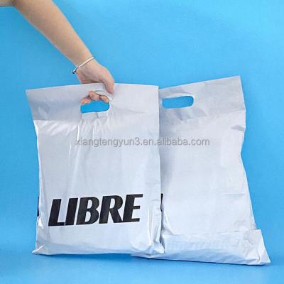 China shoes & black pink clothing thank you polymailer handle bag custom packaging mailing bags clothes mailer mailing bag with LOGO for sale