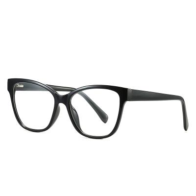 China Fashionable oversized square plastic glasses read glass cheap no nose pads frames fashion eyewear big for sale