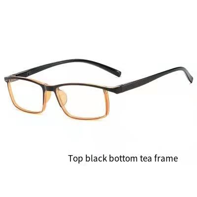 China For 2021 new fashion men and women fashion square frame PC glass polarization computer radiation relief glasses f reading glasses anti for sale