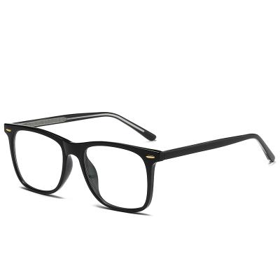 China Fashionable oversized plastic square eyeglasses cheap plain glass without nose pads frames fashion eyewear large for sale