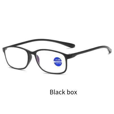 China For 2021 fashion reading glasses new men and women high quality light blue e light computer polarization lens TR90 color square glasses anti radiation for sale