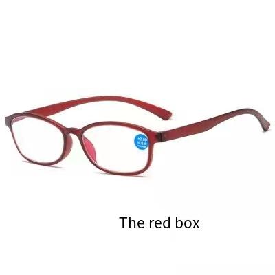 China For 2021 fashion reading glasses new men and women high quality light blue e light computer polarization lens TR90 color square glasses anti radiation for sale