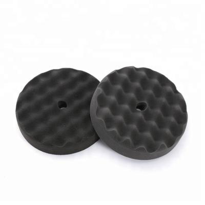 China High Efficiency 5inch 6inch 7inch Wave Type Car Foam Polish Pad for sale