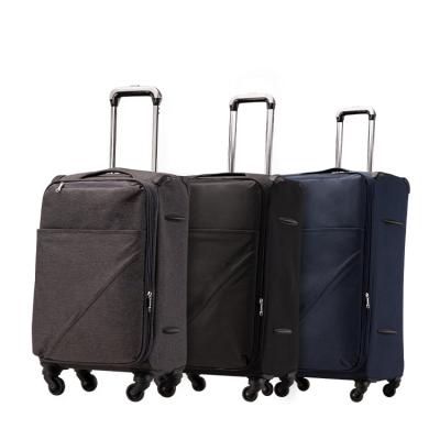 China Nylon fabric 4 spinner for sale from school NGO-distance travel\etc. DIZHEN Hot Durable 360 ​​Degree Wheel Luggage Suitcase Aluminum Frame Trolley for sale