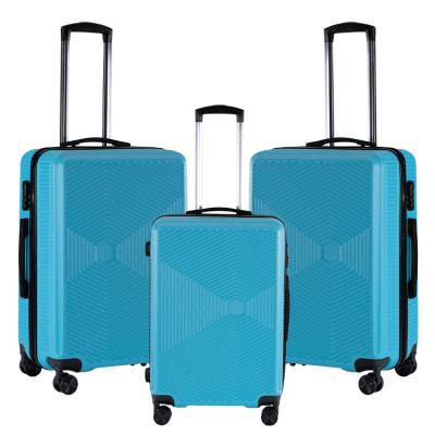 China School NGO-Distance Travel\etc Wholesale Travel Trolley Portable Bag Carry On Suitcase ABS+PC Luggage Sets DIZHEN with the wheel for sale